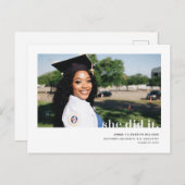 Ze deed het moderne foto Afstuderen Briefkaart (Voorkant / Achterkant)