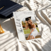 Ze deed het Photo Arch Vertical Script-Afstuderen Kaart