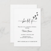 Ze deed het simpele grautiviering om te vereren kaart (Voorkant / Achterkant)