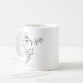 Ze-Devil Black en White Koffiemok (Voorkant links)