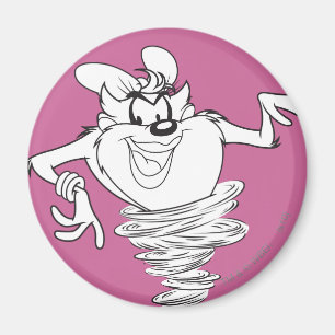 Ze-Devil Black en White Magneet