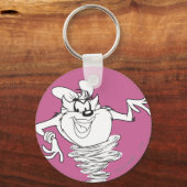 Ze-Devil Black en White Sleutelhanger (Voorkant)