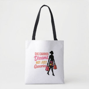 Ze draagt dromen - Inspirerend voor vrouwen Draagtas