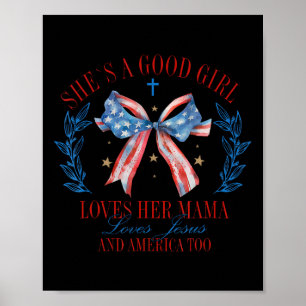 Ze een goed meisje houdt van haar coquette Mama Bo Poster