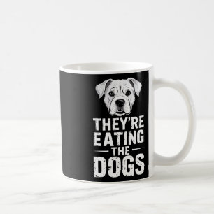 Ze eten de grappige honden van Trump tijdens de ve Koffiemok