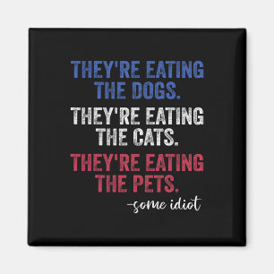 Ze eten de honden de katten de huisdieren Grappige Magneet