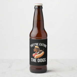 Ze Eten De Honden Donald Trump Debat 2024  Bier Etiket