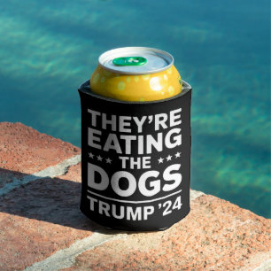 Ze eten de honden Funny Debate Trump citaat Blikjeskoeler