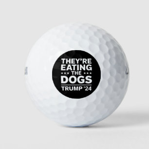 Ze eten de honden Grappig Debat Trump Quote Golfballen