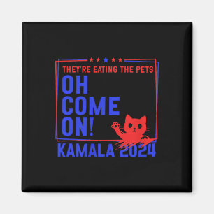 Ze eten de honden op! Katten! Huisdieren! Kamala H Magneet