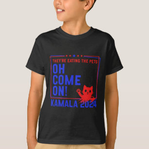 Ze eten de honden op! Katten! Huisdieren! Kamala H T-shirt