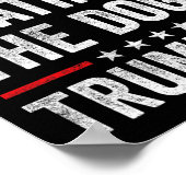 Ze eten de honden op poster (Hoek)