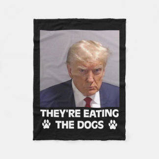 Ze eten de honden Trump 2024 Amerika Electio Fleece Deken