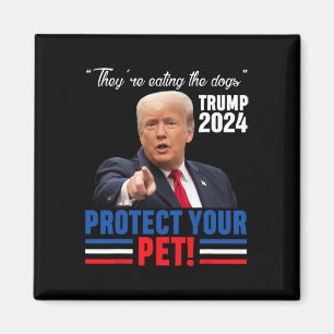 Ze Eten De Honden Trump 2024 Debat Beschermen Magneet