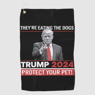 Ze Eten De Honden Trump 2024 Debat Golfhanddoek