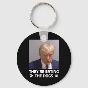 Ze Eten De Honden Trump 2025 Amerika Verkiezing Sleutelhanger