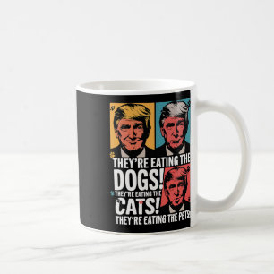 Ze eten de honden Trump vs Kamala 2024 Elect Koffiemok
