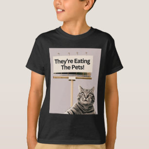 Ze eten de huisdieren honden katten we gaan niet t-shirt