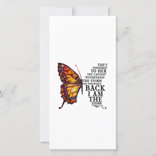 Ze fluisterden haar je kan de storm niet weerstaan bedankkaart