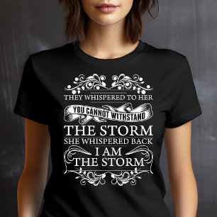 Ze fluisterden haar toe: ik ben de storm Tri-Blend shirt