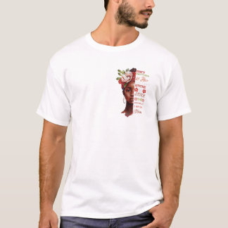 ze fluisterden haar toe je kunt de storm niet weer t-shirt
