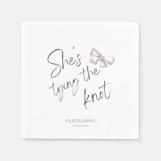 Ze gaat trouwen bruidsfeest servet (Voorkant)