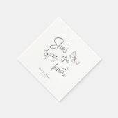 Ze gaat trouwen bruidsfeest servet (Hoek)