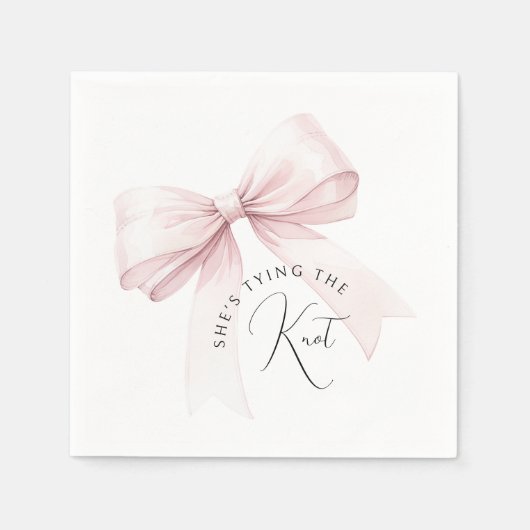 Ze gaat trouwen - Bruidsfeest Servet (Voorkant)