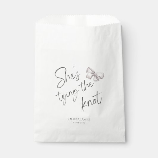 Ze gaat trouwen bruidsfeestje bedankzakje (Voorkant)