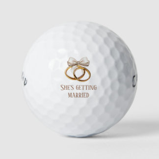 'Ze gaat trouwen' Romantische speelse bruiloft Golfballen