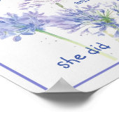 "Ze geloofde dat Motivatie Citaat Butterfly Poster (Hoek)