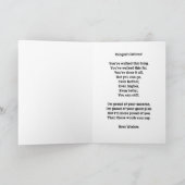 Ze geloofde dat ze blauw en wit Afstuderen kon Kaart (Binnen)