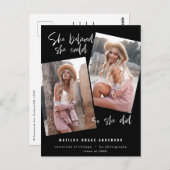 Ze geloofde dat ze dat kon, dus ze deed afstuderen briefkaart (Voorkant / Achterkant)