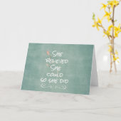 Ze geloofde dat ze dat kon, dus ze deed een citaat kaart (Gele Bloem)