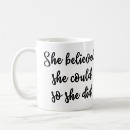 Ze geloofde dat ze dat kon, dus ze deed Mok