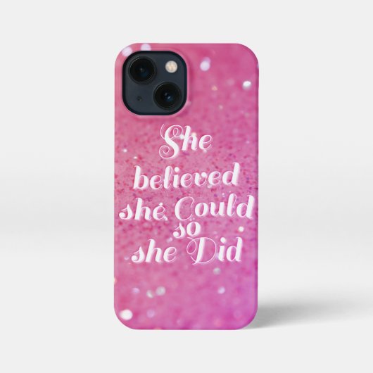 Ze geloofde dat ze dat kon. iPhone hoesje (Achterkant)