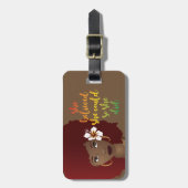 Ze geloofde dat ze dat ook kon, Red Afro, Brown Bagagelabel (Voorkant verticaal)