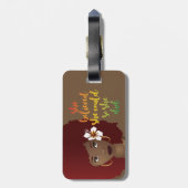 Ze geloofde dat ze dat ook kon, Red Afro, Brown Bagagelabel (Achterkant verticaal)