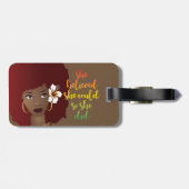 Ze geloofde dat ze dat ook kon, Red Afro, Brown Bagagelabel (Achterkant horizontaal)