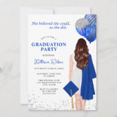 Ze geloofde dat ze een blauw Afstuderen kon fotogr Kaart (Voorkant)