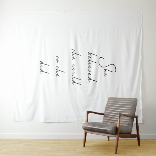 Ze geloofde dat ze een Inspirerend prijsopgave kon Wandkleed (In Situ (horizontaal))