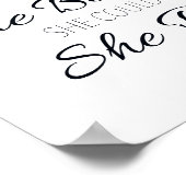 Ze geloofde dat ze een script kon schrijven poster (Hoek)