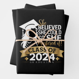 Ze geloofde dat ze het kon dus behaalde ze het 202 inpakpapier vel