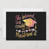 Ze geloofde dat ze het kon dus behaalde ze het Gra Aankondiging (Voorkant)