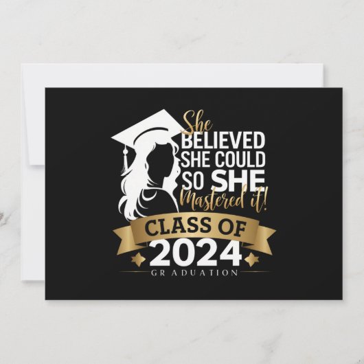 Ze geloofde dat ze het kon dus behaalde ze het in  aankondiging (Voorkant)