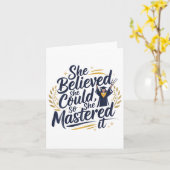 Ze geloofde dat ze het kon, dus beheerste ze het 2 kaart (Gele Bloem)