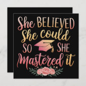 Ze geloofde dat ze het kon dus beheerste ze het kaart (Voorkant / Achterkant)