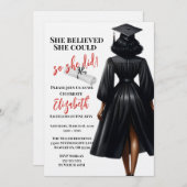 Ze geloofde dat ze het kon dus deed ze eindexamen kaart (Voorkant / Achterkant)