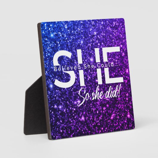 Ze geloofde dat ze het kon, dus deed ze het fotoplaat (Voorkant)