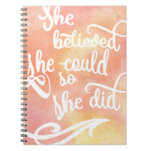 Ze geloofde dat ze het kon, dus deed ze het